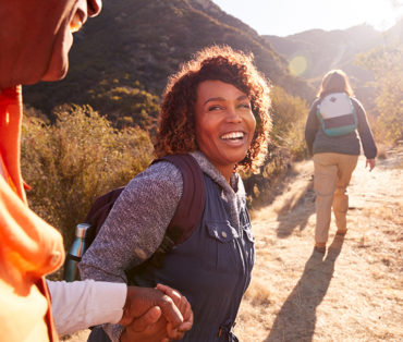 Women hiking