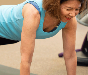 Woman doing a plank