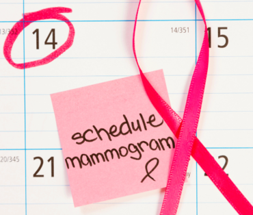 Mammogram on calendar